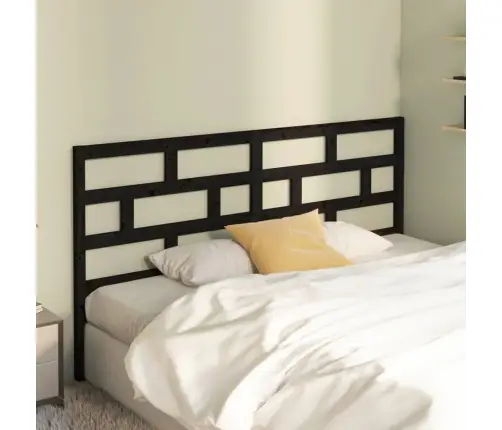 Gultas Galvgalis, Melns, 186X4X100 Cm, Priedes Masīvkoks Vidaxl