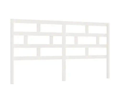 Gultas Galvgalis, Balts, 206X4X100 Cm, Priedes Masīvkoks Vidaxl