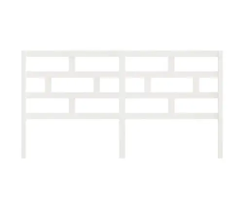 Gultas Galvgalis, Balts, 206X4X100 Cm, Priedes Masīvkoks Vidaxl