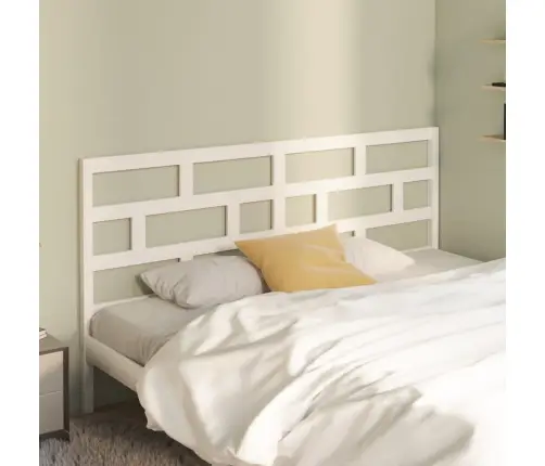 Gultas Galvgalis, Balts, 206X4X100 Cm, Priedes Masīvkoks Vidaxl