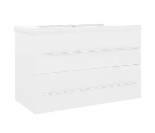 Valamukapp Sisseehitatud Valamuga, Valge, Puitlaastplaat