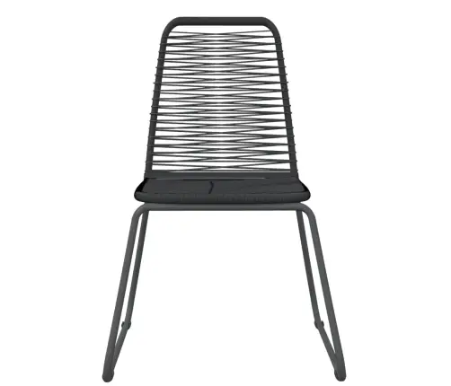 3-Osaline Aiamööbli Komplekt, Must