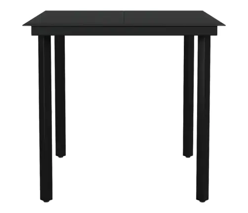 5-Osaline Aiamööbli Komplekt, Must