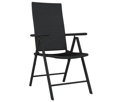 5-Daļīgs Dārza Mēbeļu Komplekts, Melns Vidaxl