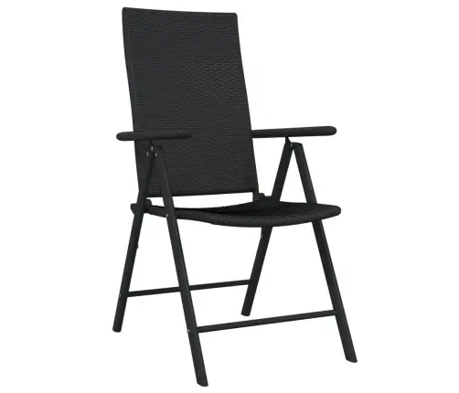 9-Osaline Aiamööblikomplekt, Must