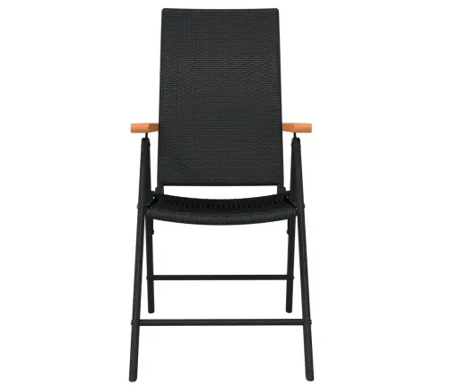 5-Osaline Aiamööbli Komplekt, Must