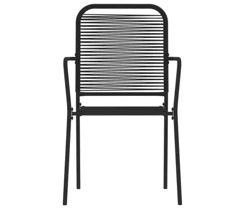 3-Daļīgs Dārza Mēbeļu Komplekts, Melns Vidaxl