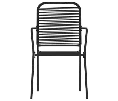 7-Daļīgs Dārza Mēbeļu Komplekts, Melns Vidaxl