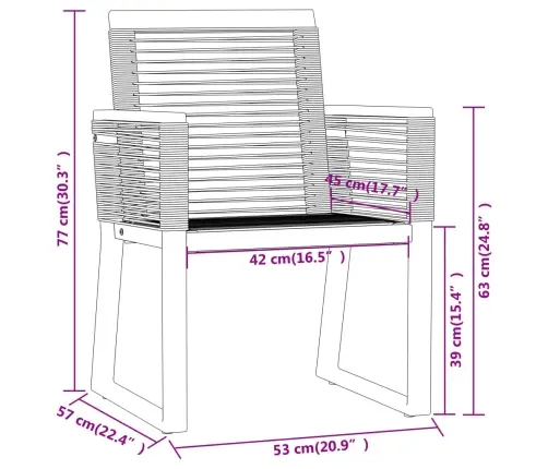 Sodo Valgomojo Baldų Komplektas, 7 Dalių, Juodos Spalvos