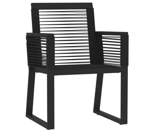 5-Osaline Aiamööbli Komplekt, Must