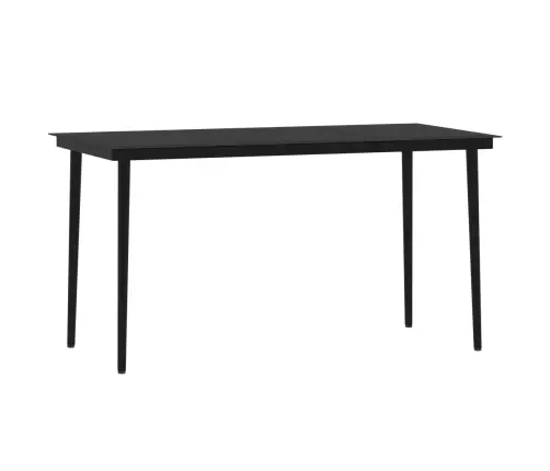 7-Osaline Aiamööbli Komplekt, Must