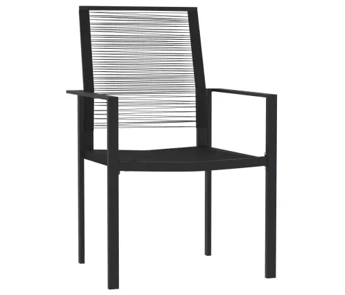 5-Osaline Aiamööbli Komplekt, Must