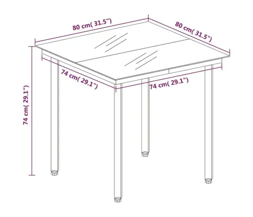 5-Daļīgs Dārza Mēbeļu Komplekts, Melns, Pvc Rotangpalma Vidaxl