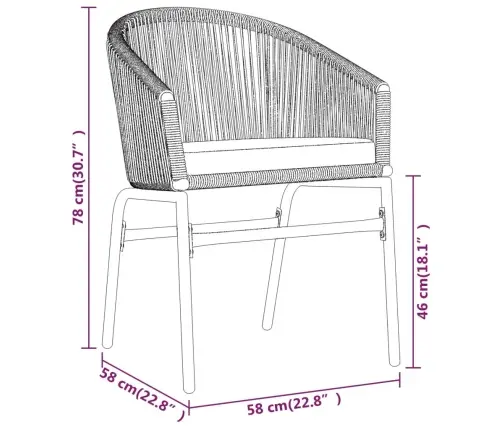 5-Osaline Aiamööblikomplekt, Hall