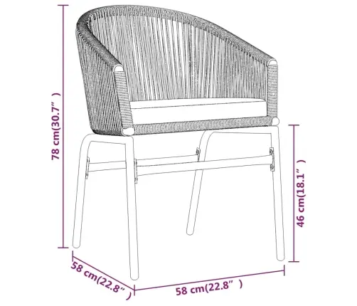 9-Daļīgs Dārza Mēbeļu Komplekts, Brūns Vidaxl