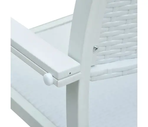 5-Osaline Aiamööbli Komplekt, Valge