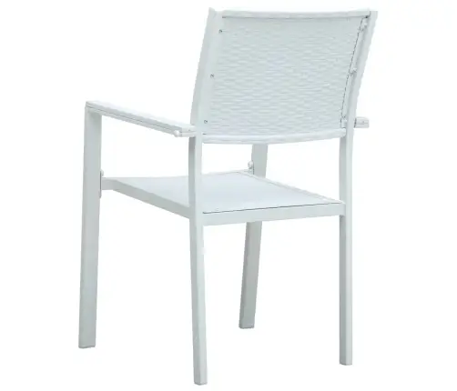 9-Daļīgs Dārza Mēbeļu Komplekts, Balts Vidaxl