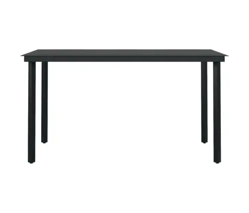 5-Osaline Aiamööbli Komplekt, Must