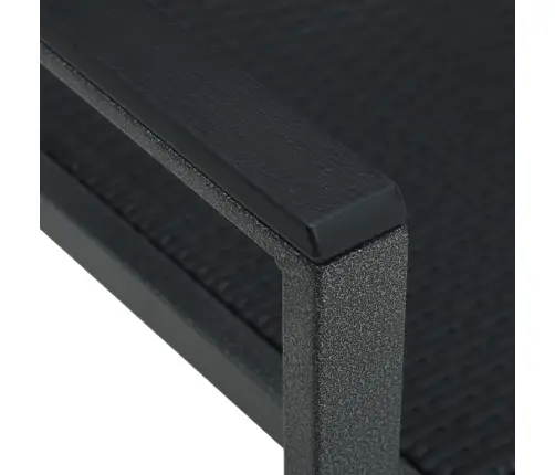 7-Daļīgs Dārza Mēbeļu Komplekts, Melns Vidaxl