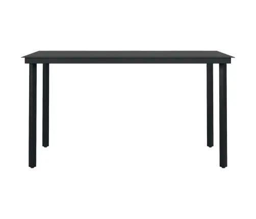 7-Daļīgs Dārza Mēbeļu Komplekts, Melns Vidaxl