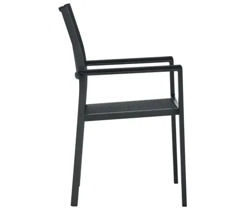 7-Osaline Aiamööbli Komplekt, Must