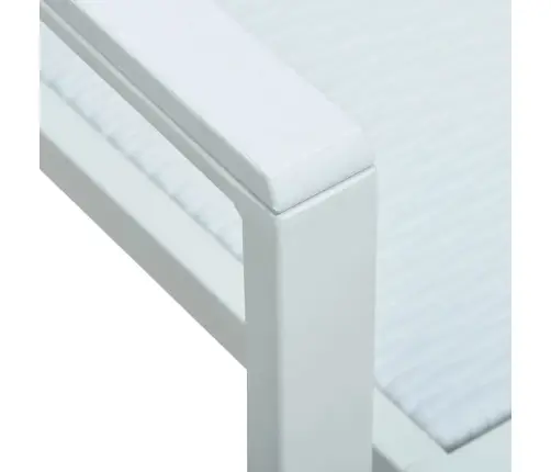 Sodo Valgomojo Baldų Komplektas, 5 Dalių, Baltos Spalvos