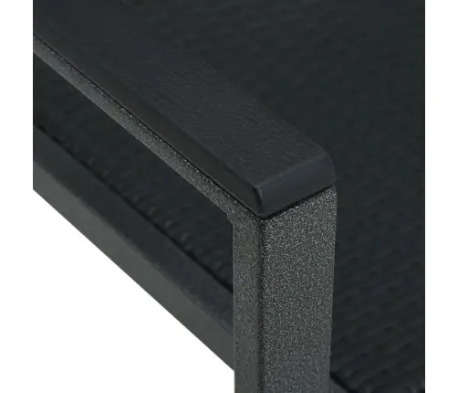 3-Osaline Aiamööbli Komplekt, Must