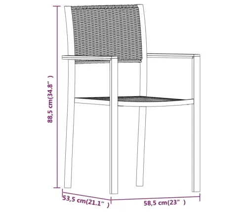 Sodo Valgomojo Baldų Komplektas, 5 Dalių, Juodos Spalvos