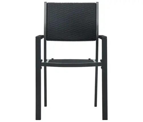 5-Osaline Aiamööbli Komplekt, Must