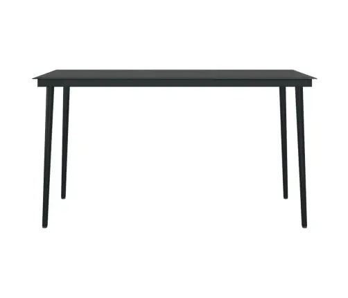 5-Osaline Aiamööbli Komplekt, Must