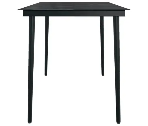 5-Osaline Aiamööbli Komplekt, Must