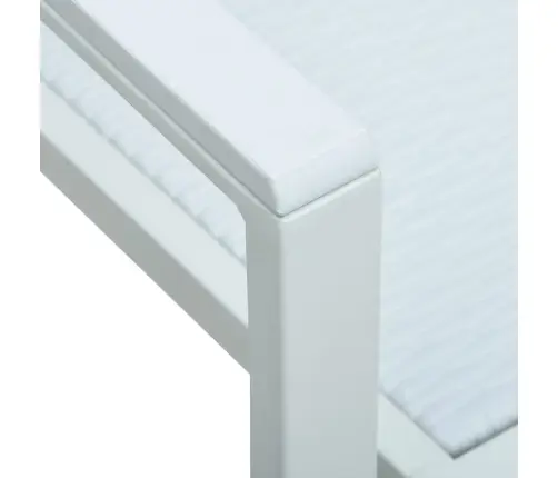 7-Osaline Aiamööbli Komplekt, Must Ja Valge