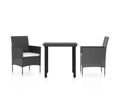 3-Daļīgs Dārza Mēbeļu Komplekts Ar Matračiem Vidaxl