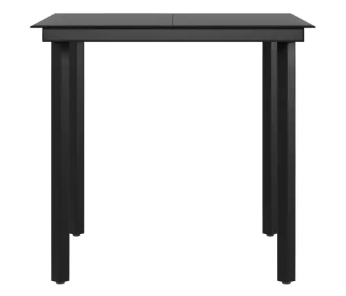 5-Daļīgs Dārza Mēbeļu Komplekts Ar Matračiem, Pelēks, Melns Vidaxl