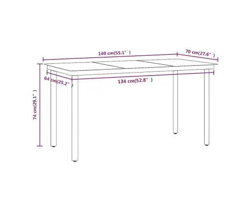 7-Osaline Aiamööbli Komplekt Patjadega, Hall Ja Must