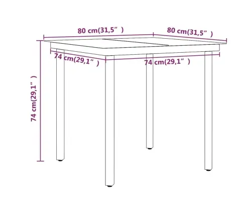 5-Osaline Aiamööbli Komplekt Patjadega, Pruun Ja Must