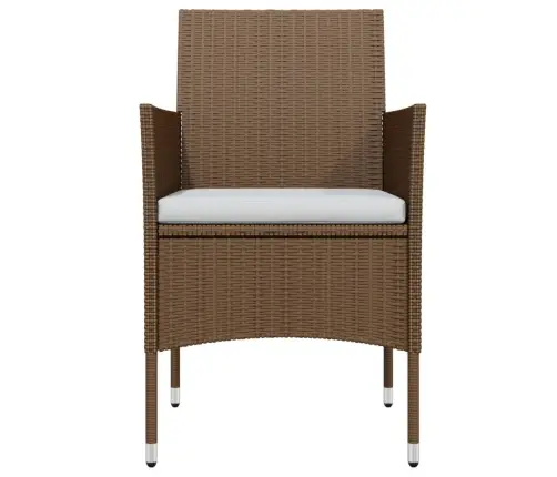 5-Daļīgs Dārza Mēbeļu Komplekts Ar Matračiem, Brūns, Melns Vidaxl 5-Daļīgs Dārza Mēbeļu Komplekts Ar Matračiem, Brūns, Melns Vidaxl