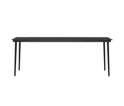 9-Daļīgs Dārza Mēbeļu Komplekts Ar Matračiem, Pelēks, Melns Vidaxl