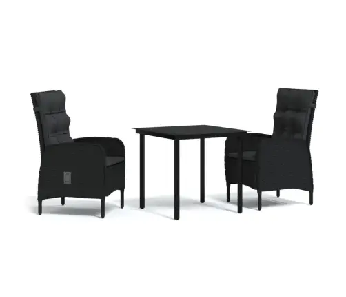 3-Daļīgs Dārza Mēbeļu Komplekts Ar Matračiem Vidaxl