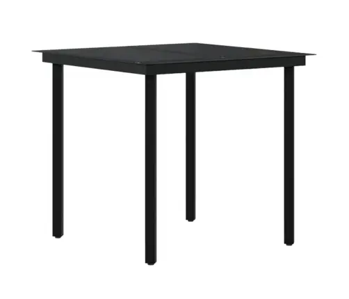 3-Osaline Aiamööbli Komplekt Patjadega, Hall Ja Must