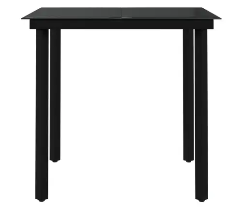 5-Daļīgs Dārza Mēbeļu Komplekts, Melns Vidaxl