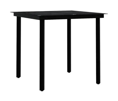 5-Osaline Aiamööbli Komplekt, Pruun Ja Must