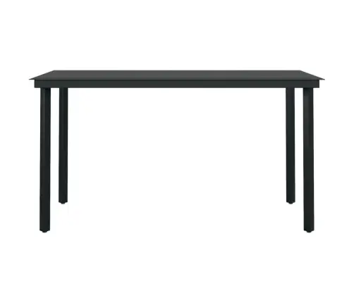 7-Daļīgs Dārza Mēbeļu Komplekts, Pelēks, Melns Vidaxl