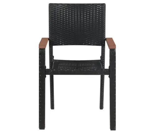 7-Daļīgs Dārza Mēbeļu Komplekts, Melns Vidaxl