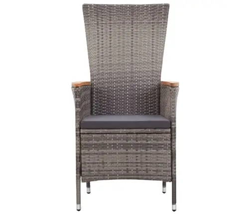 3-Osaline Aiamööbli Komplekt Patjadega, Hall