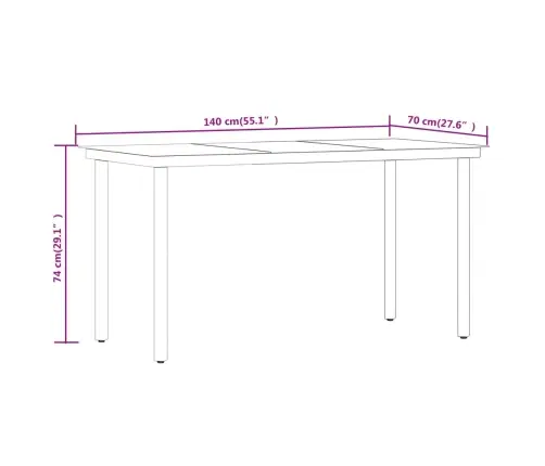 7-Osaline Aiamööbli Komplekt Patjadega, Hall