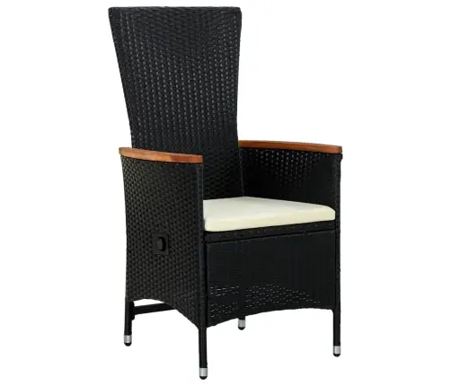 Sodo Komplektas Su Pagalvėlėmis, 9 Dalių, Juodas