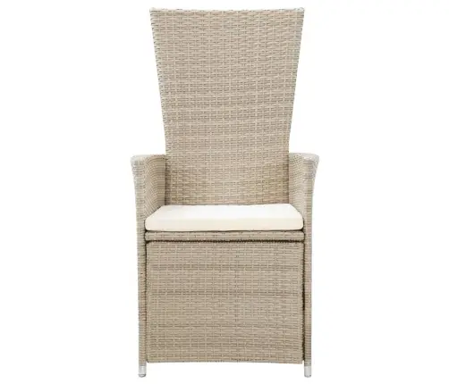 9-Osaline Aiamööbli Komplekt Patjadega, Beež