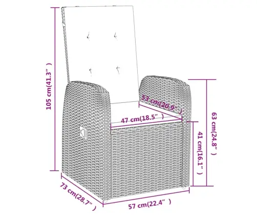 Sodo Komplektas Su Pagalvėlėmis, 9 Dalių, Pilkos Spalvos