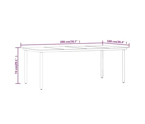 7-Osaline Aiamööbli Komplekt Patjadega, Must